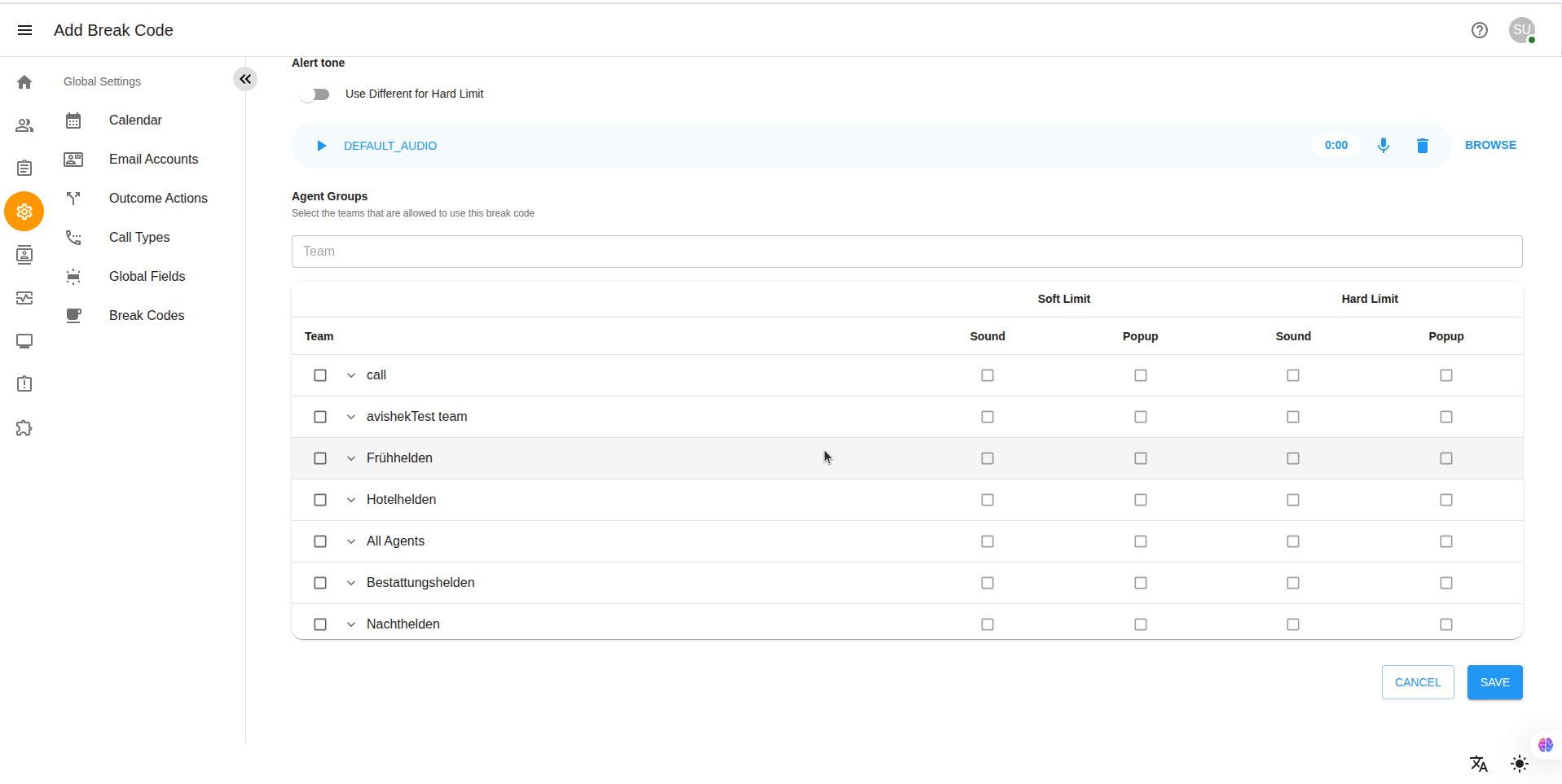 Agentconfig