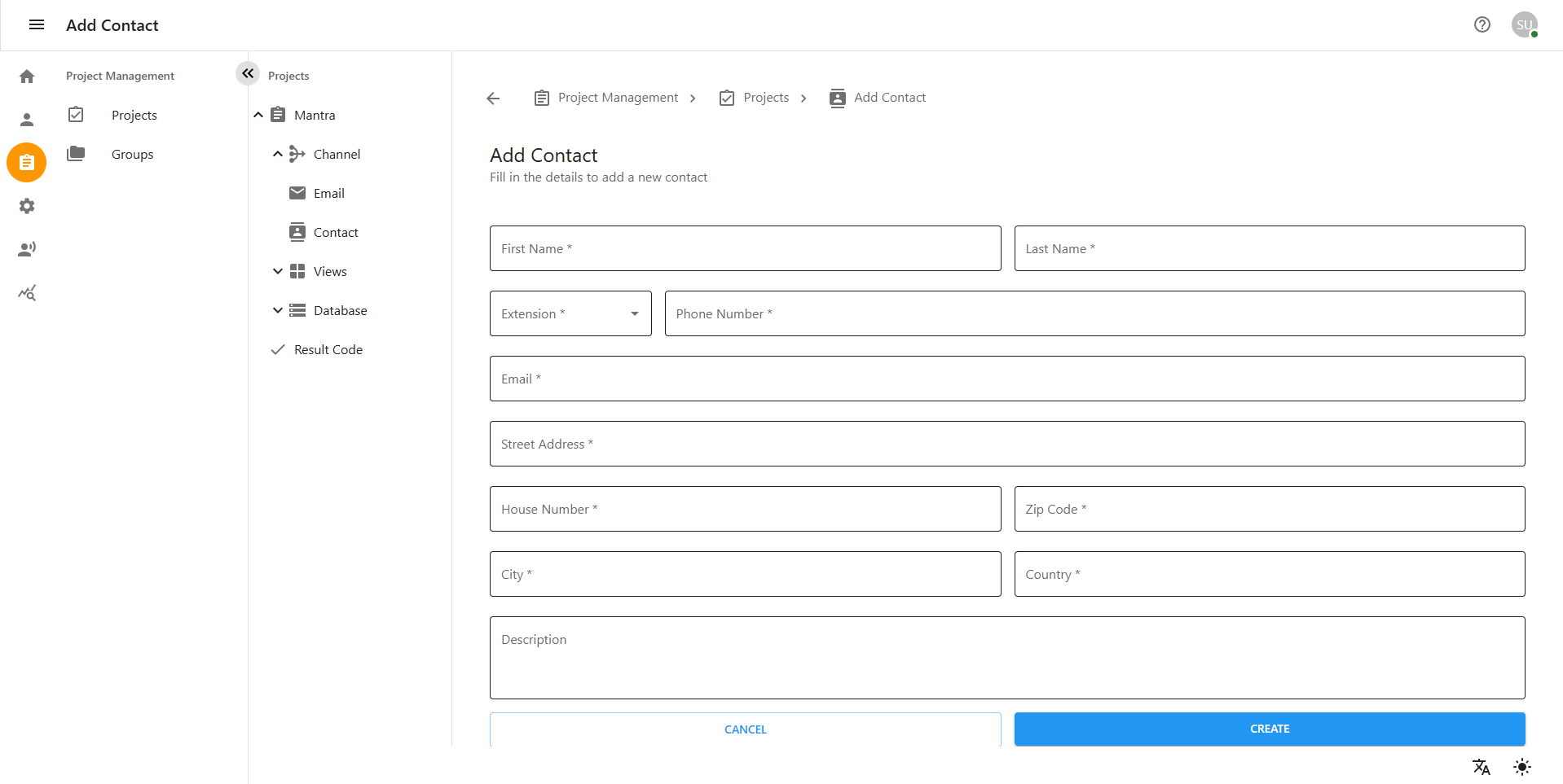 Contact Dashboard