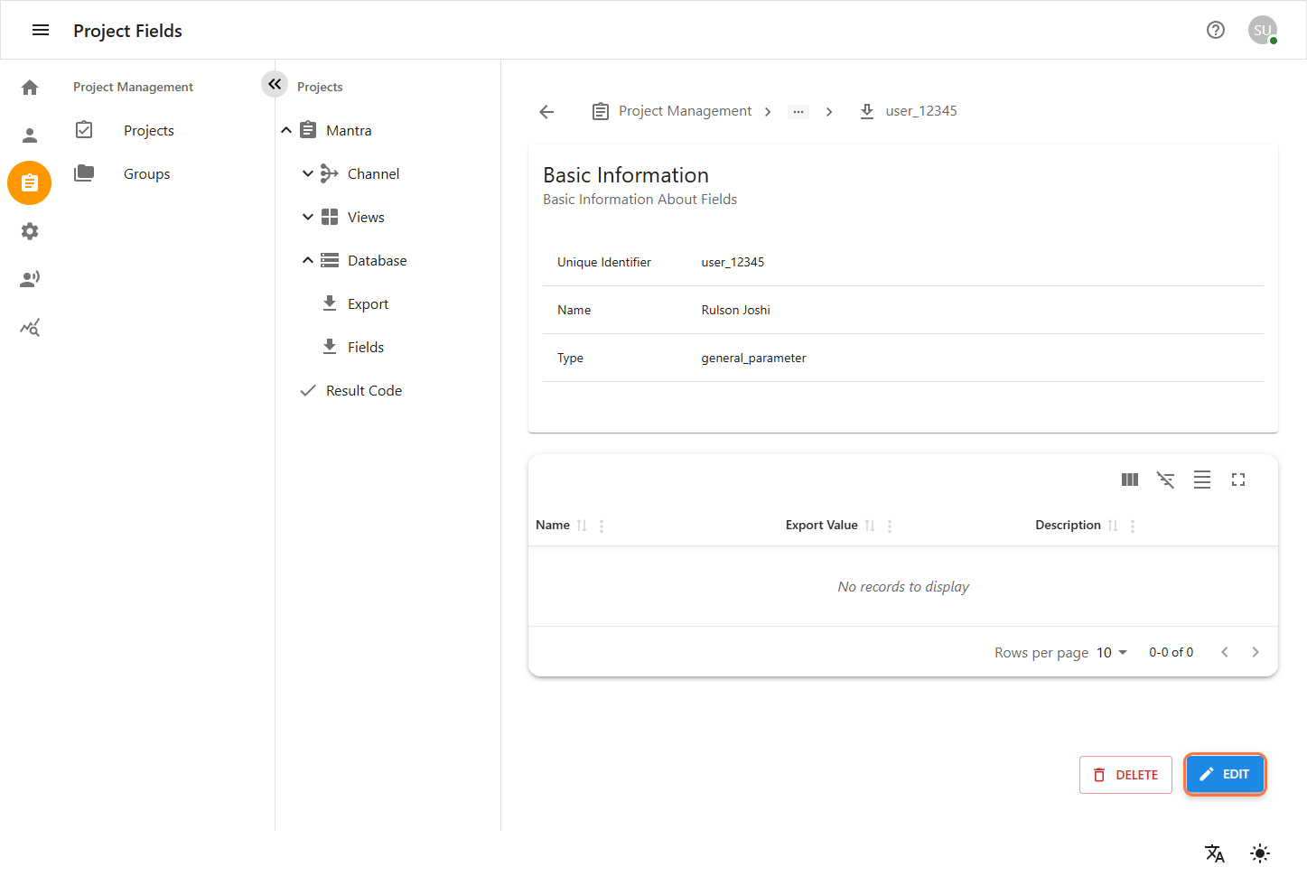 Contact Dashboard
